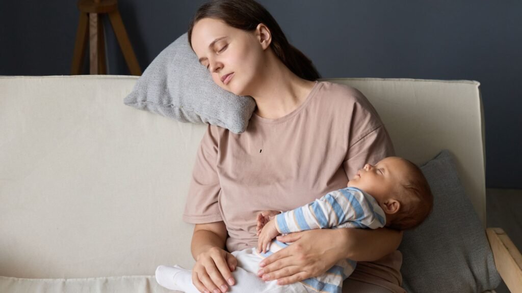 How can I manage stress and anxiety as a new mom?