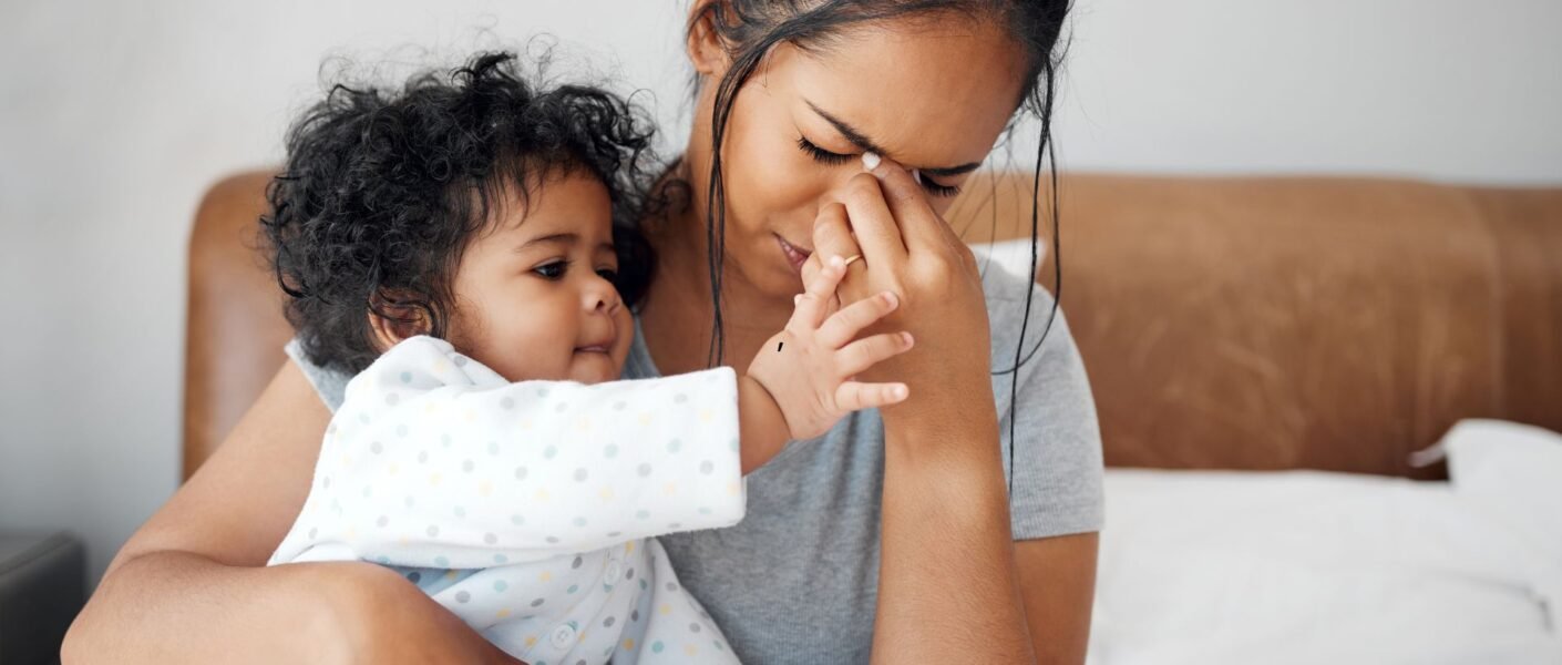 How can I manage stress and anxiety as a new mom?