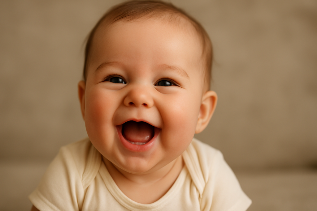 when your baby will start smiling