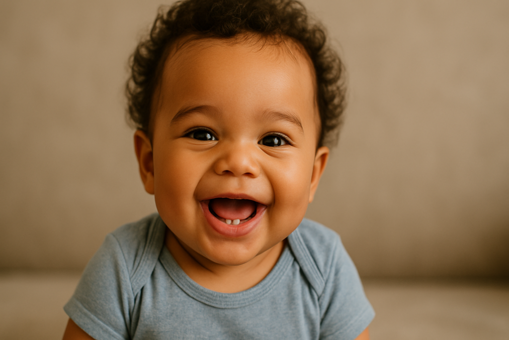 when your baby will start smiling
