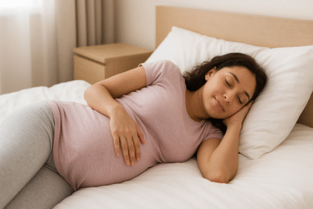Discover if it's safe to sleep on your stomach while pregnant and explore better sleep positions for each trimester.